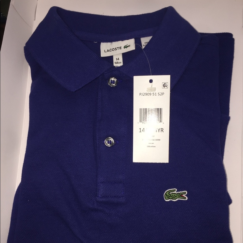 Lacoste kids polo 14YR NWT